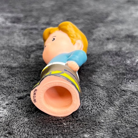 Fisher Price Little People Boy Blue Sweater V Neck Gray Pants - Picture 5 of 5